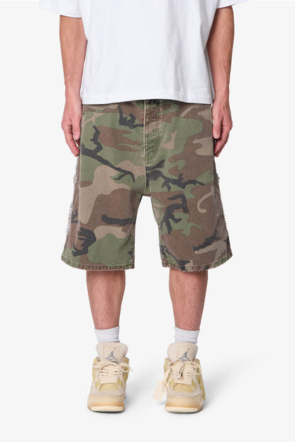 Baggy Mojave Canvas Shorts - Camo