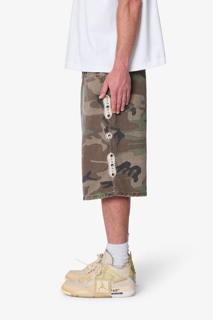 Baggy Mojave Canvas Shorts - Camo