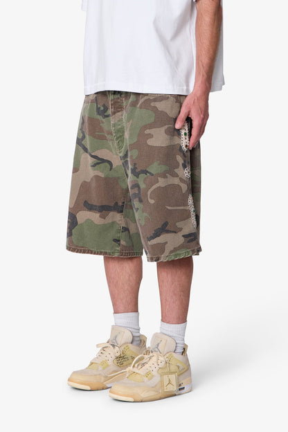 Baggy Mojave Canvas Shorts - Camo