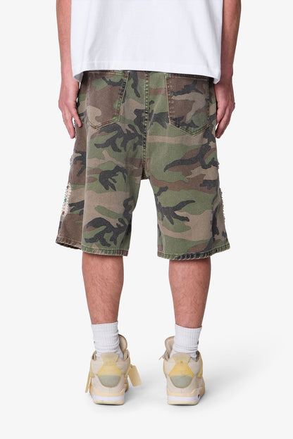 Baggy Mojave Canvas Shorts - Camo