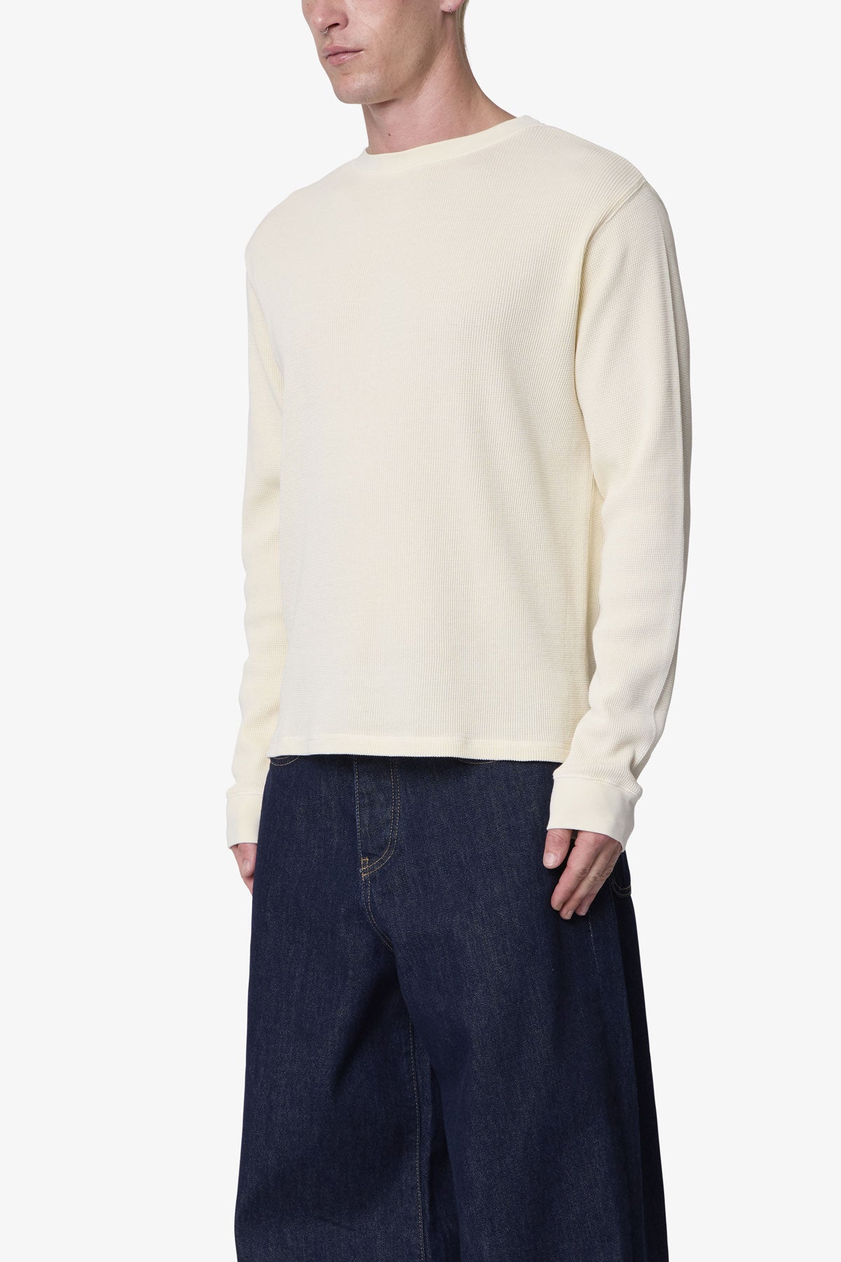 Basic Thermal L/S Tee - Off White