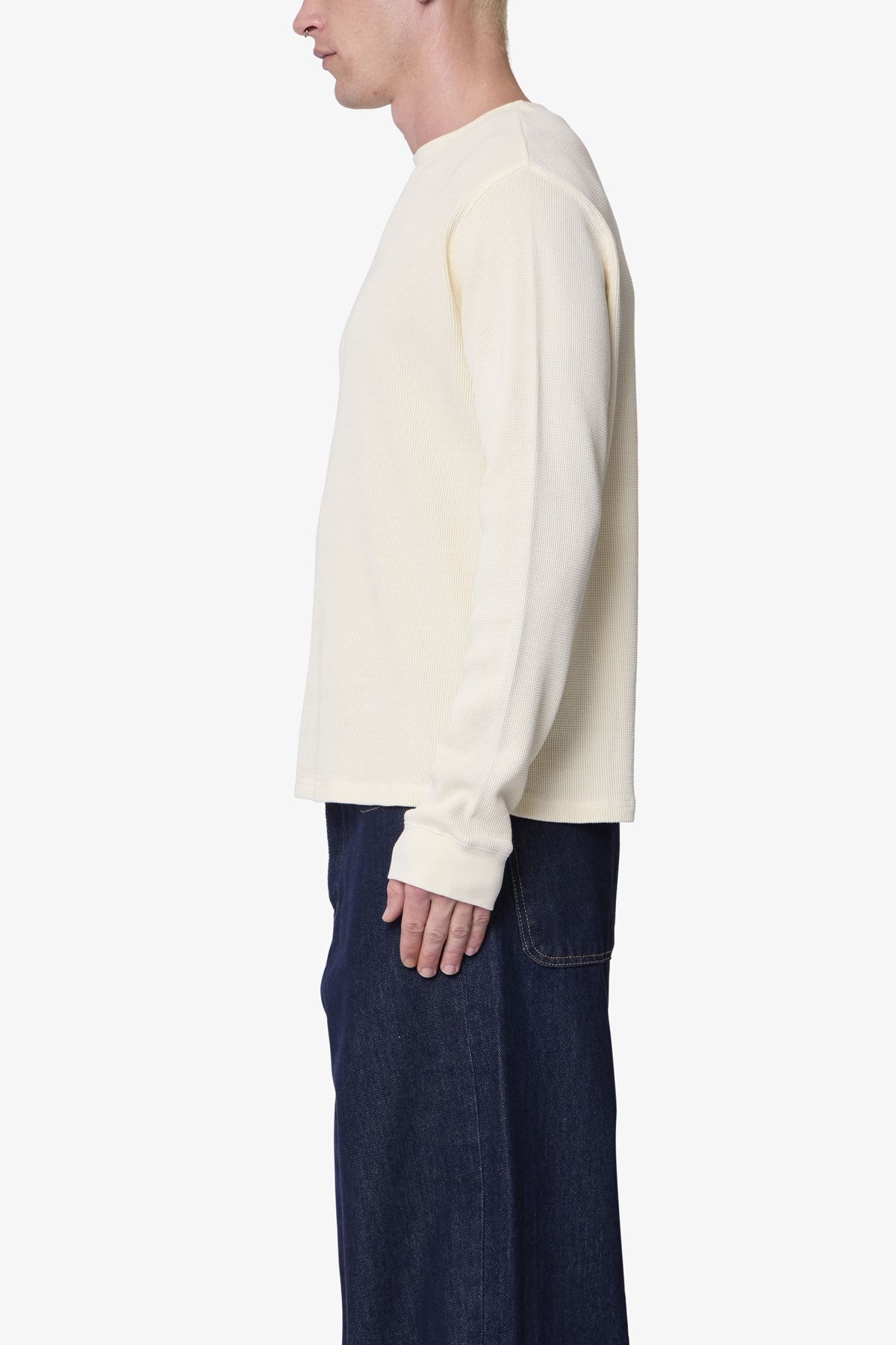 Basic Thermal L/S Tee - Off White