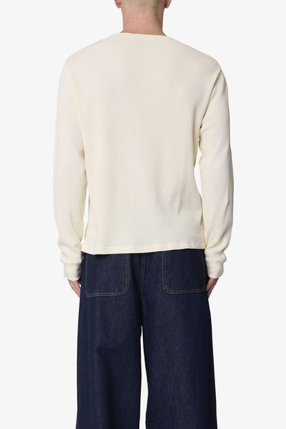 Basic Thermal L/S Tee - Off White
