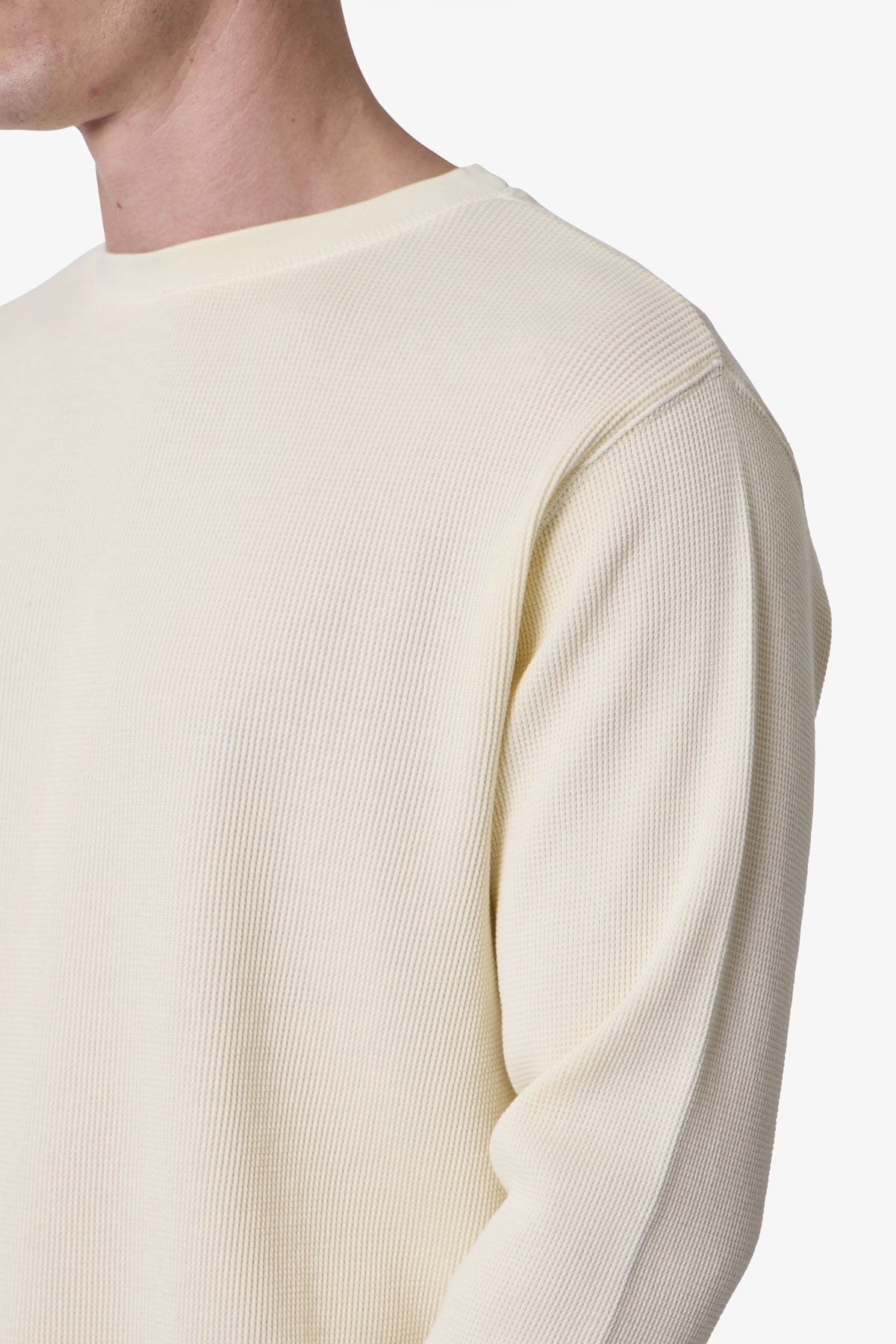 Basic Thermal L/S Tee - Off White