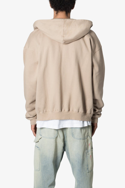 Basic Zip Up Hoodie - Earth