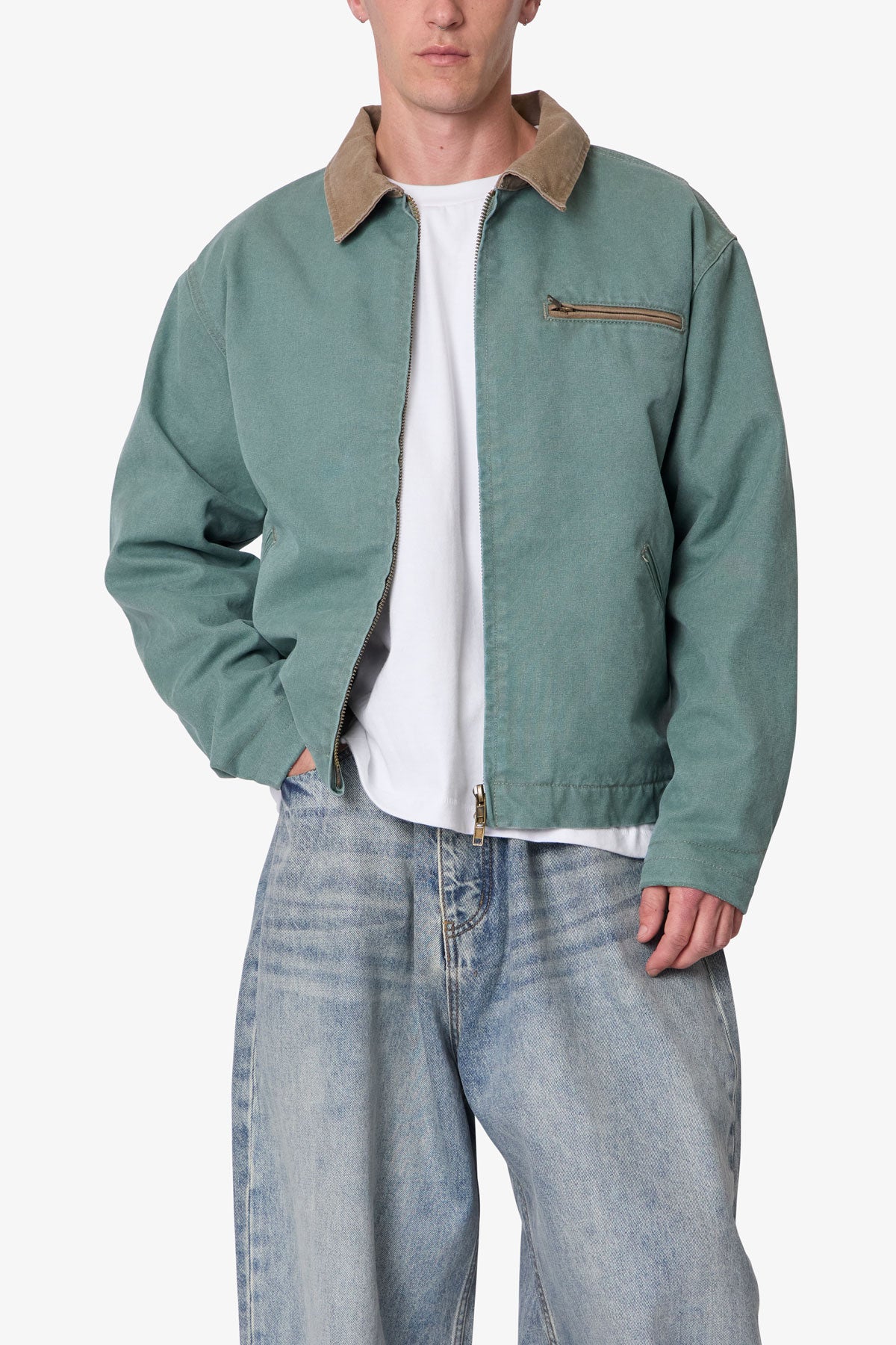 Blanket Lined Work Jacket - Green