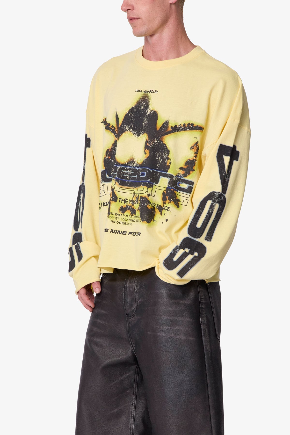 Bleeding L/S Tee - Yellow