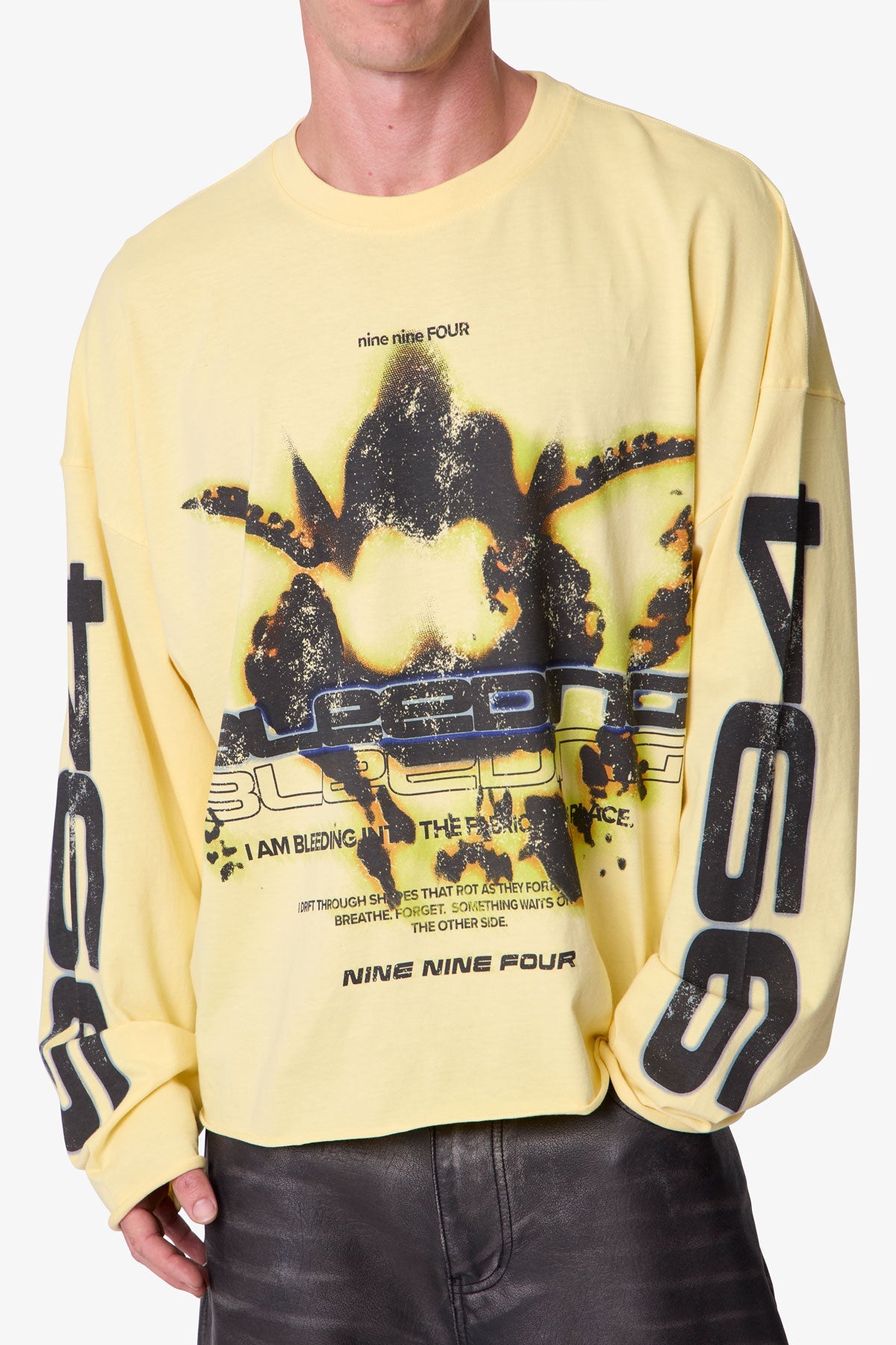 Bleeding L/S Tee - Yellow
