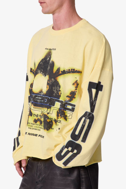 Bleeding L/S Tee - Yellow