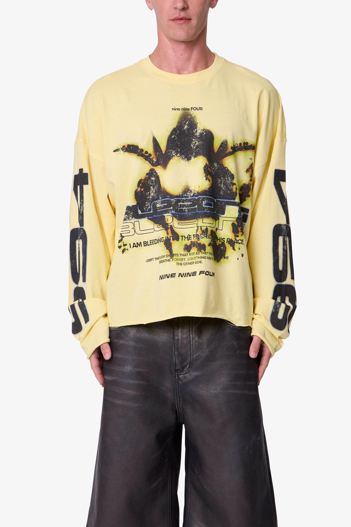 Bleeding L/S Tee - Yellow