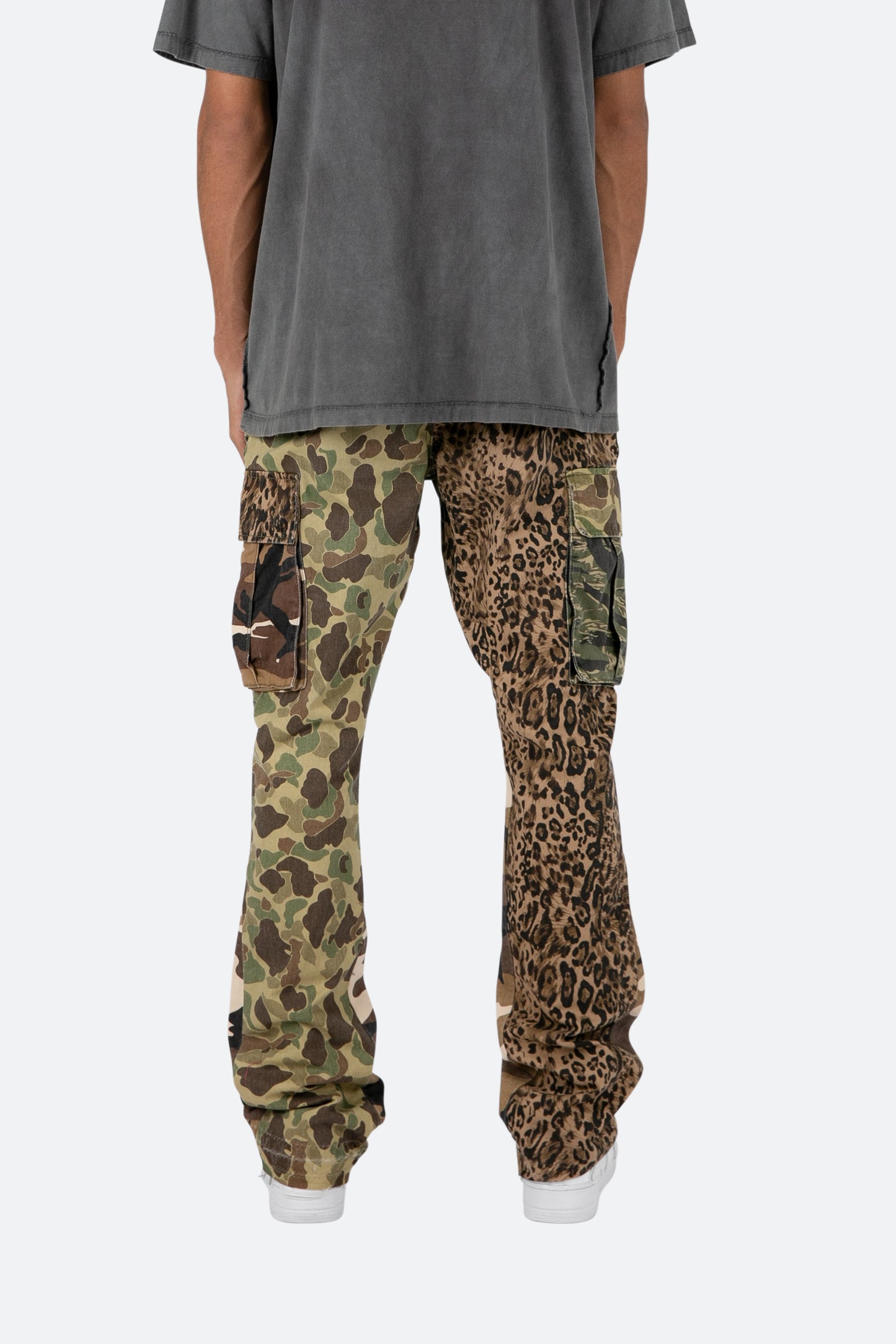 Bootcut Cargo Pants - Mixed Camo