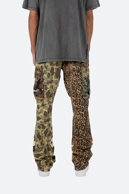 Bootcut Cargo Pants - Mixed Camo