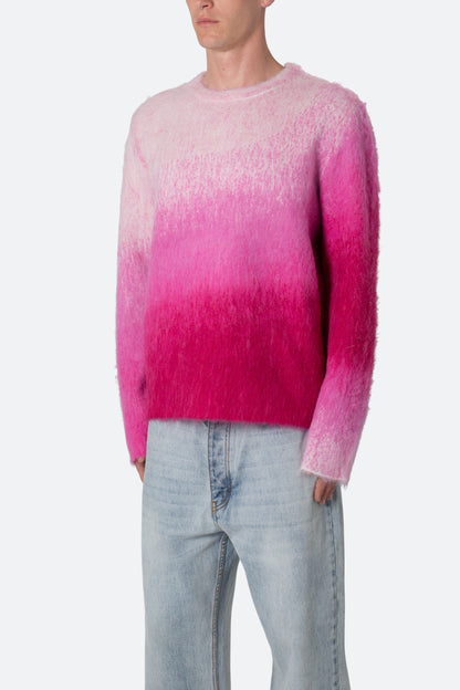 Brushed Gradient Sweater - Pink