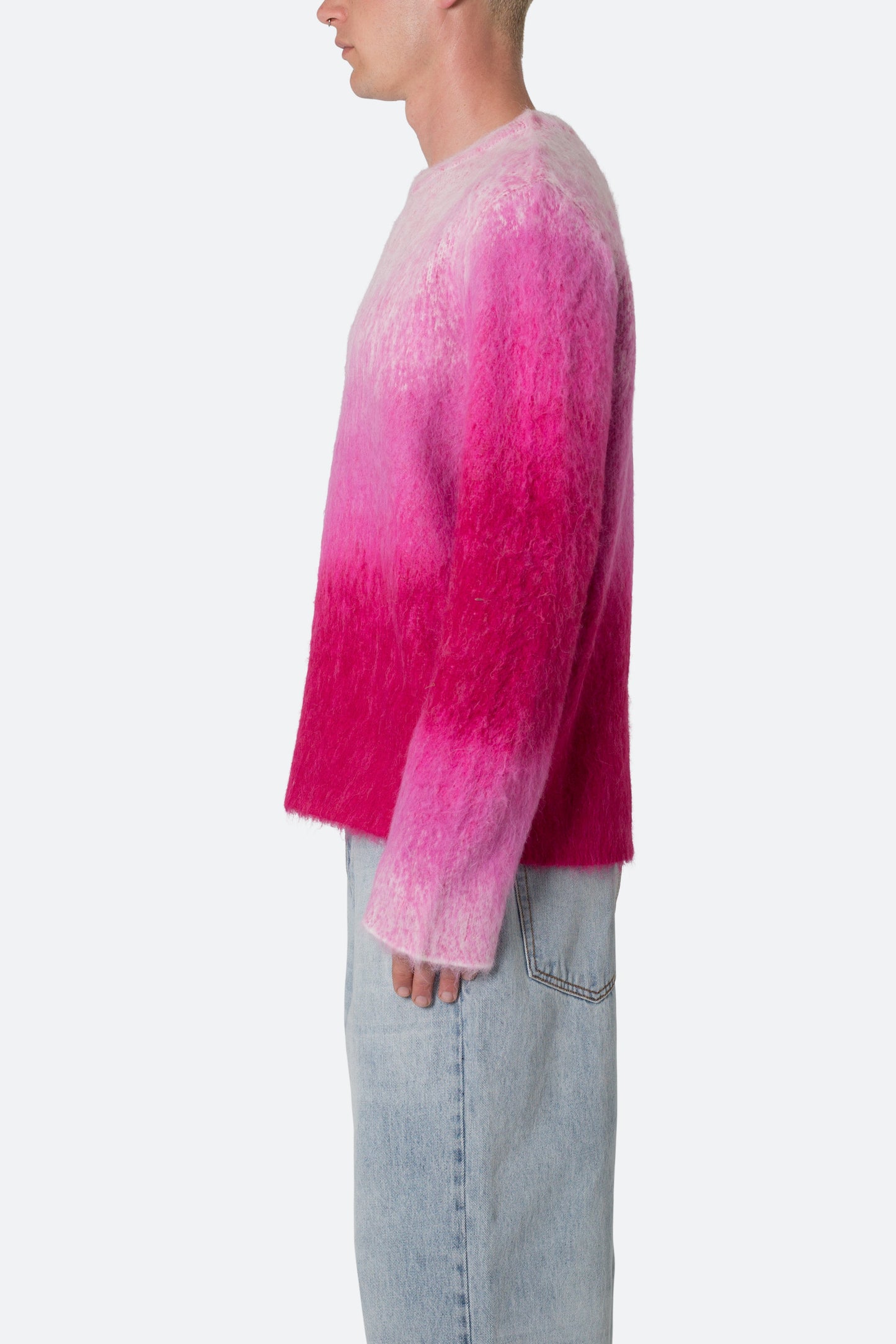 Brushed Gradient Sweater - Pink