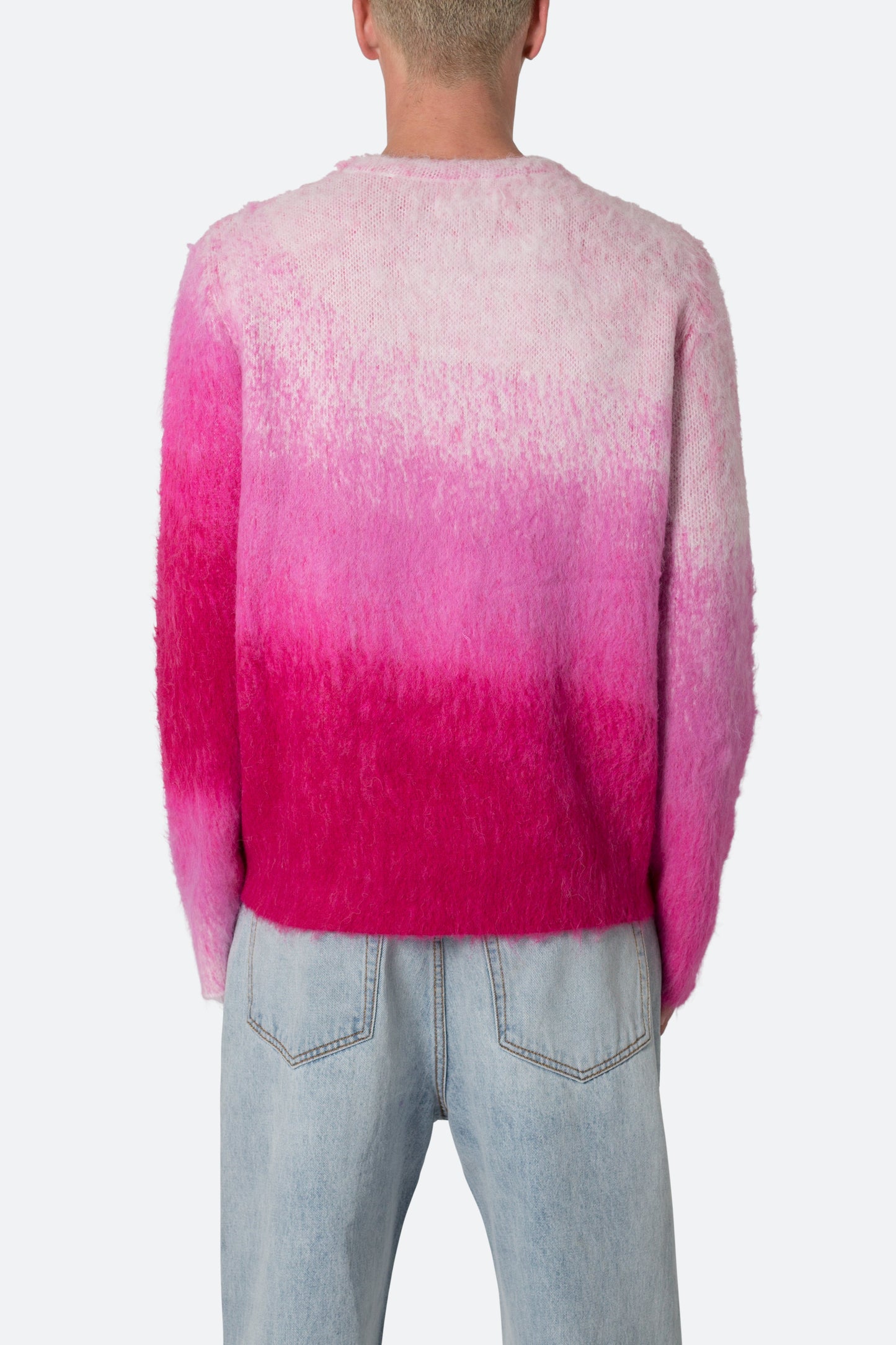 Brushed Gradient Sweater - Pink