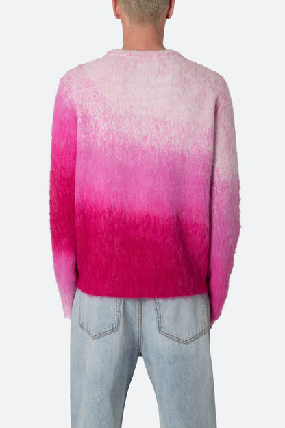 Brushed Gradient Sweater - Pink