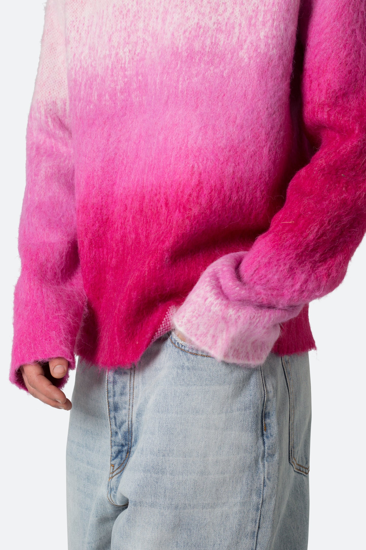 Brushed Gradient Sweater - Pink