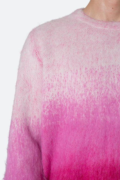 Brushed Gradient Sweater - Pink