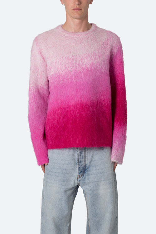 Brushed Gradient Sweater - Pink