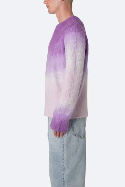 Brushed Gradient Sweater - Purple