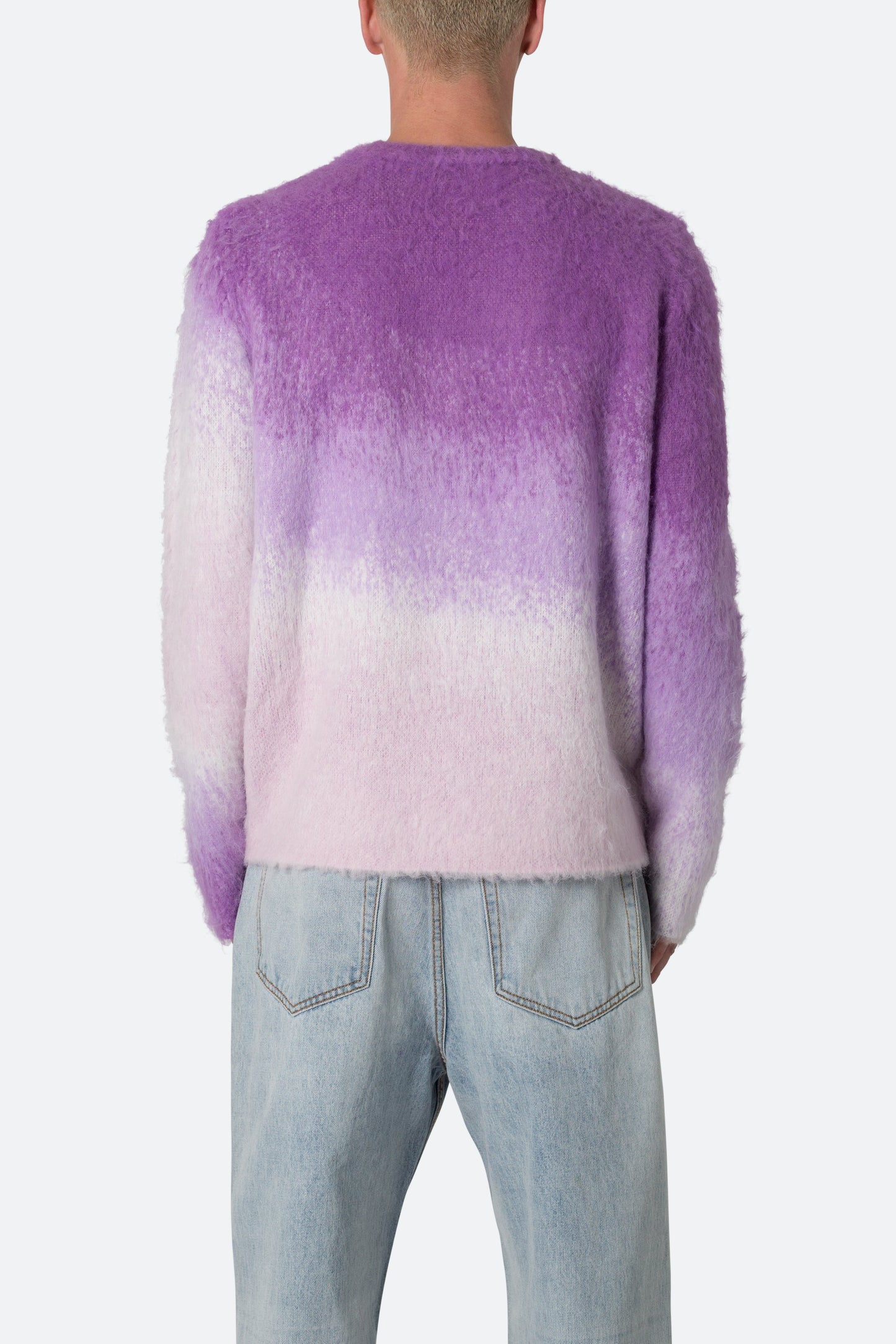 Brushed Gradient Sweater - Purple
