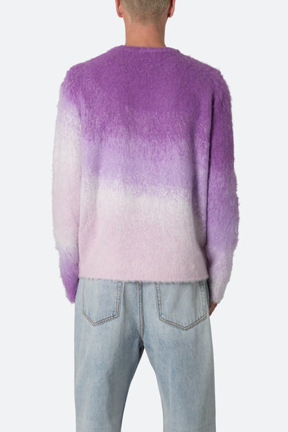 Brushed Gradient Sweater - Purple
