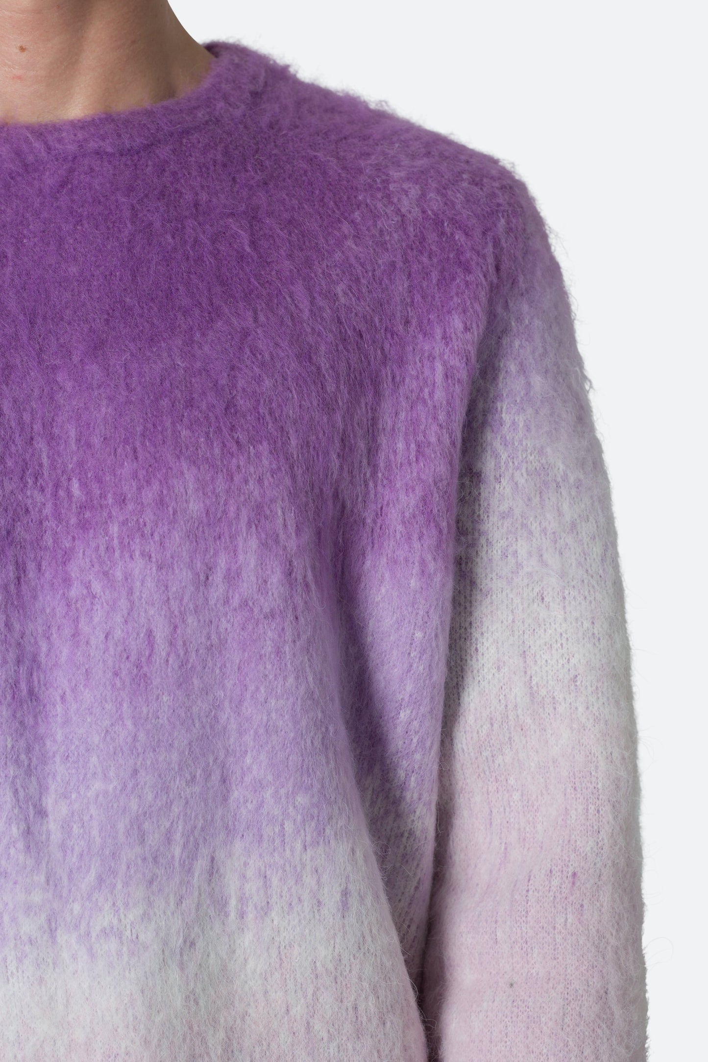 Brushed Gradient Sweater - Purple