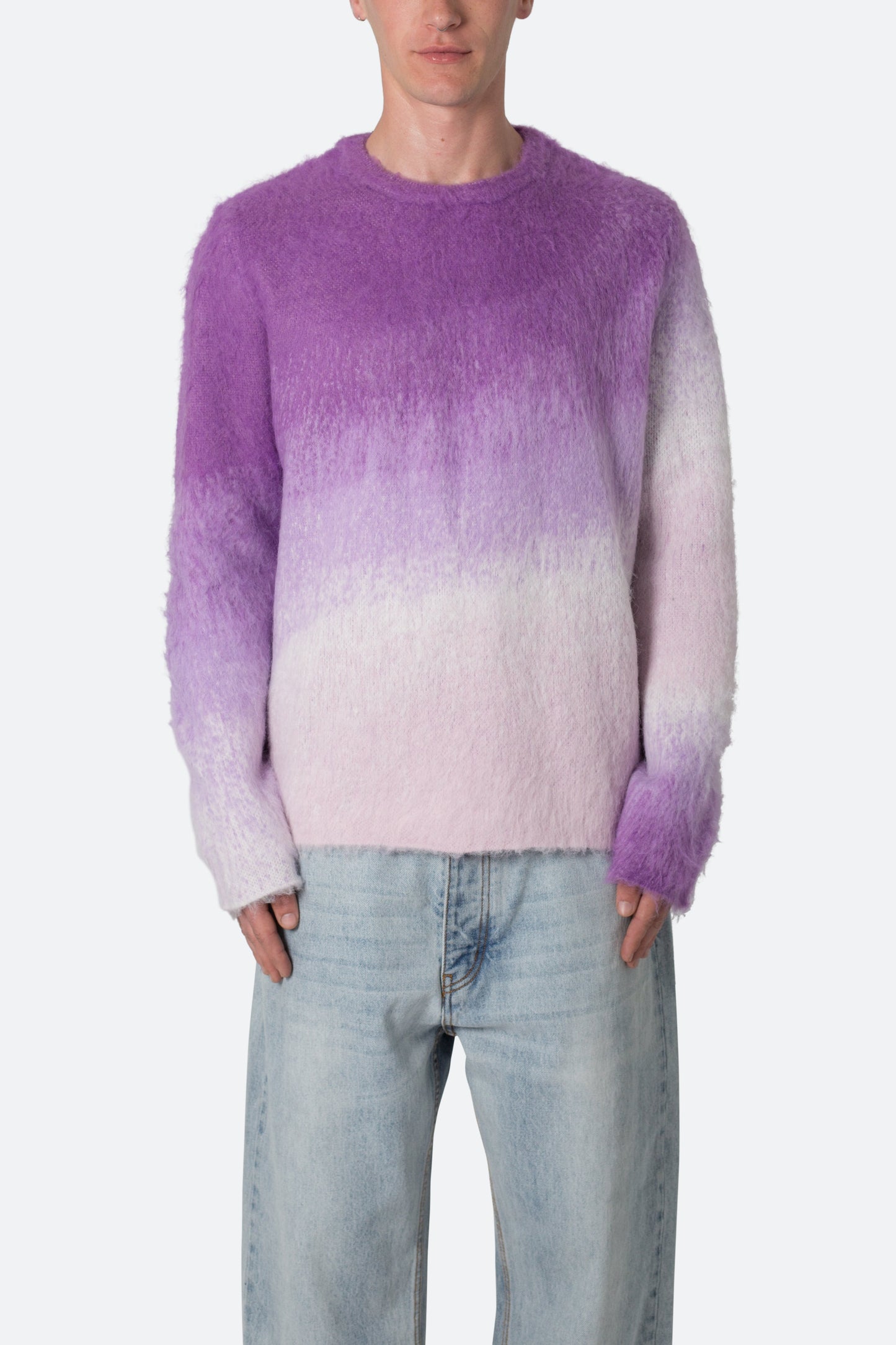 Brushed Gradient Sweater - Purple