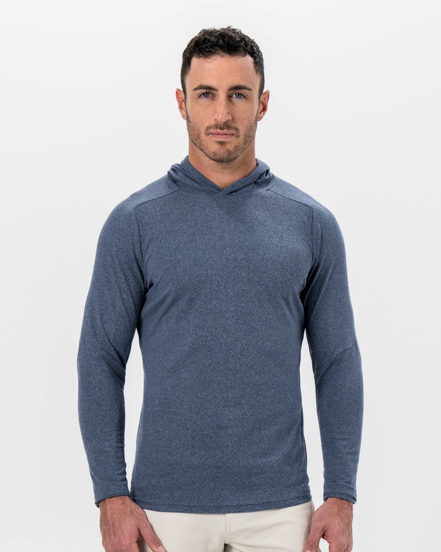 Brushed Hoodie - Heathered Navy