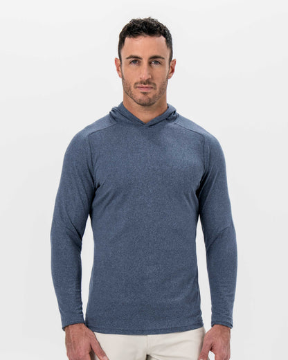 Brushed Hoodie - Heathered Navy
