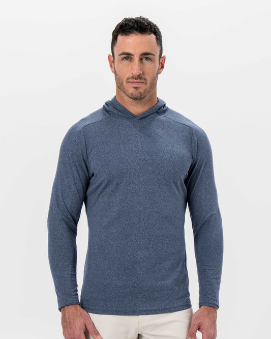 Brushed Hoodie - Heathered Navy