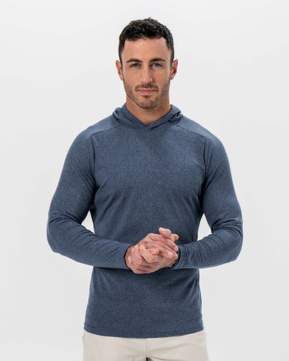 Brushed Hoodie - Heathered Navy
