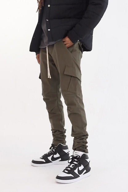 Cargo Drawcord II Pants - Olive