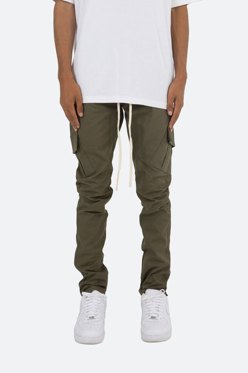 Cargo Drawcord II Pants - Olive
