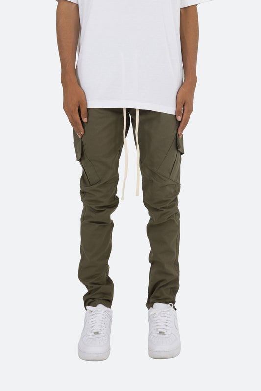 Cargo Drawcord II Pants - Olive