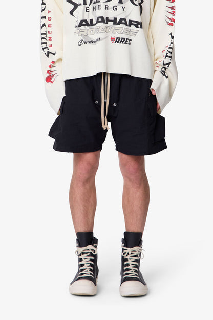 Cargo Mud Shorts - Black