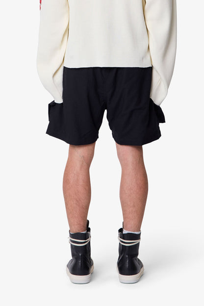 Cargo Mud Shorts - Black