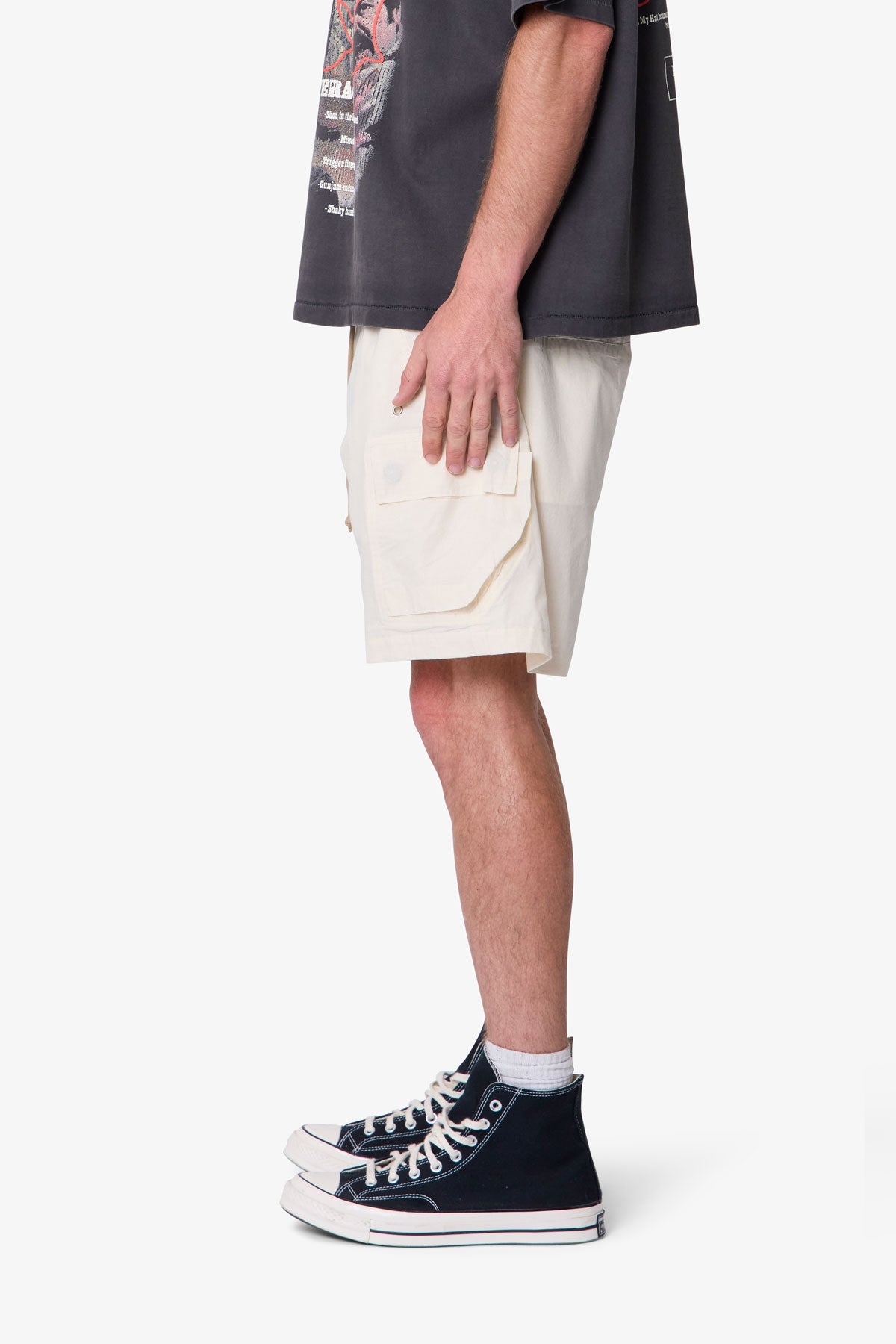 Cargo Mud Shorts - Off White