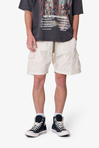 Cargo Mud Shorts - Off White