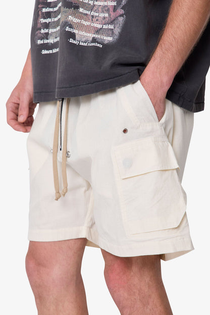 Cargo Mud Shorts - Off White