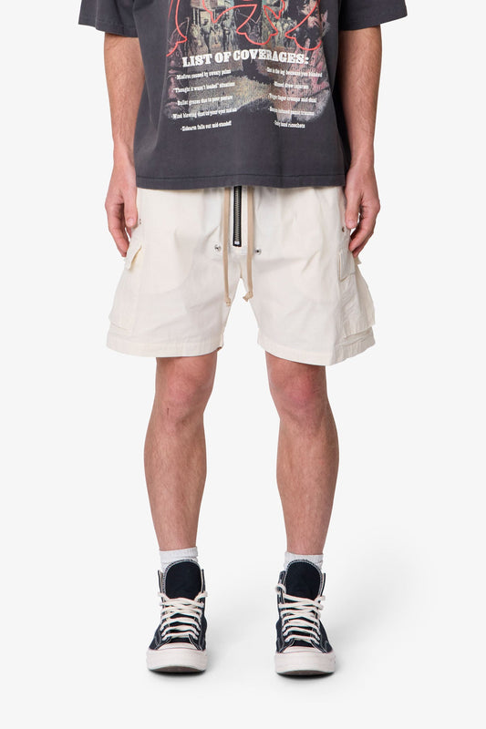 Cargo Mud Shorts - Off White