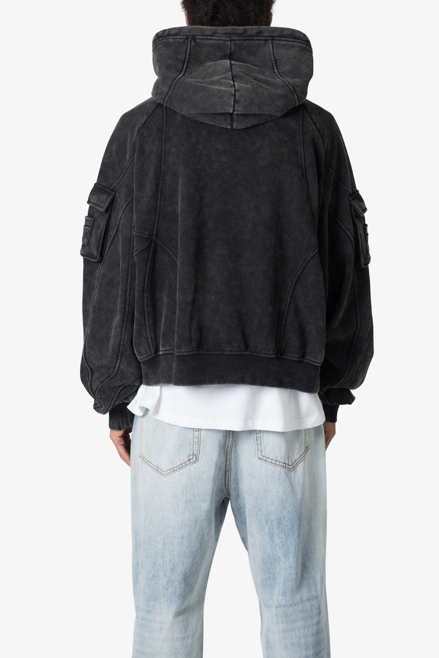 Cargo Pocket Hoodie - Charcoal Grey