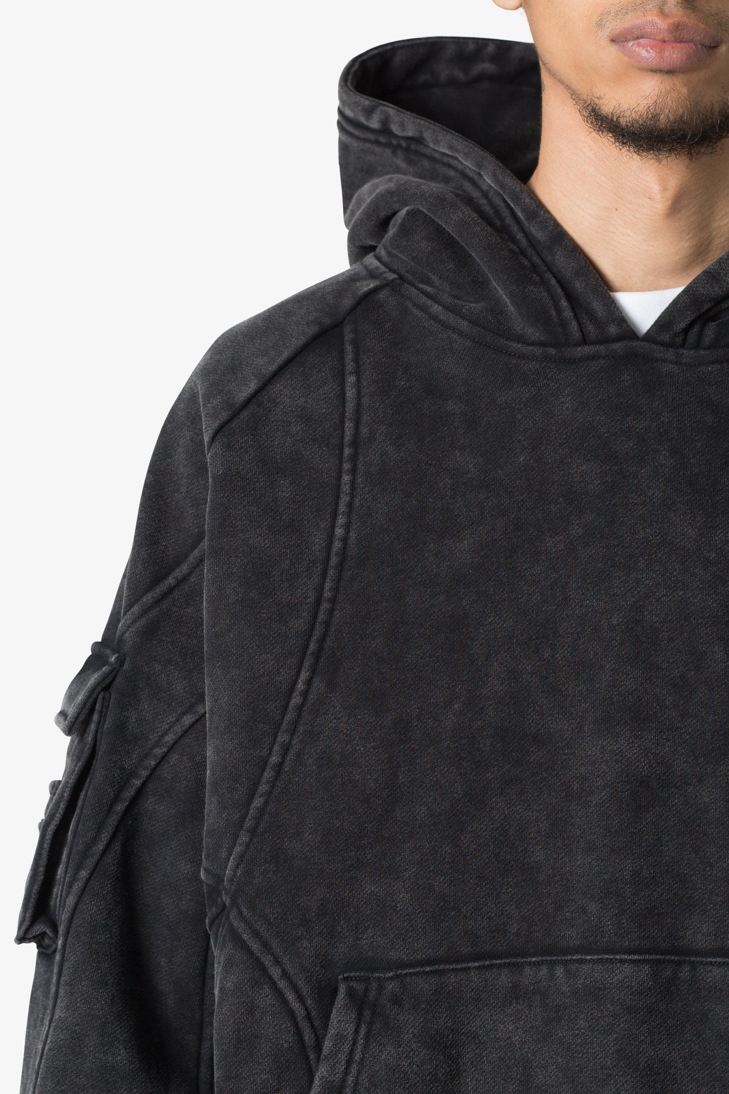 Cargo Pocket Hoodie - Charcoal Grey