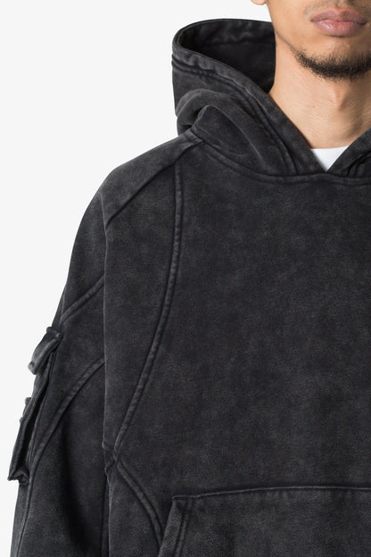 Cargo Pocket Hoodie - Charcoal Grey