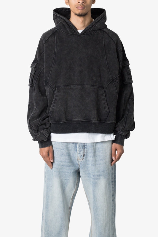 Cargo Pocket Hoodie - Charcoal Grey