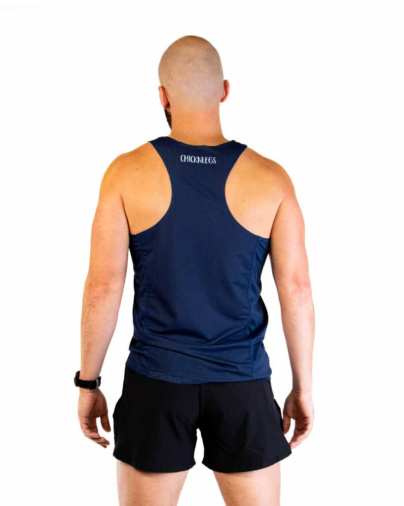 Men's Navy Blue Performance Singlet