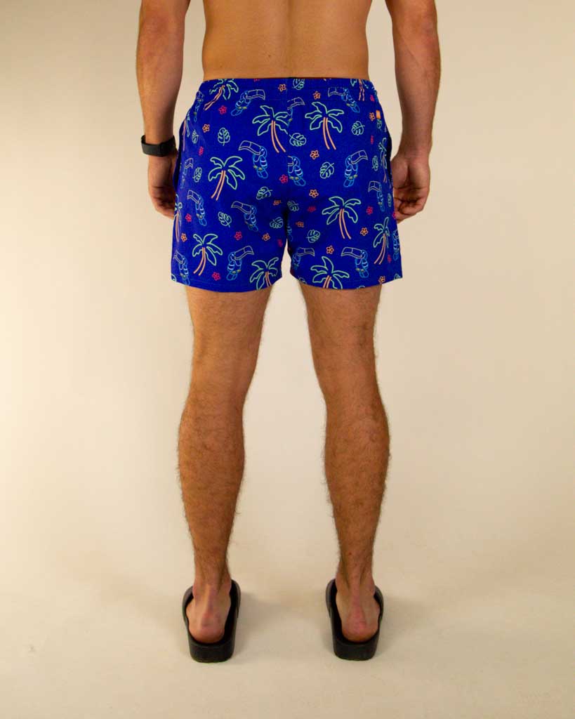 Men's Neon Palms Swim Trunks