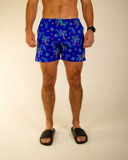 Men's Neon Palms Swim Trunks