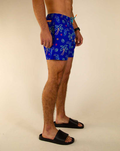 Men's Neon Palms Swim Trunks