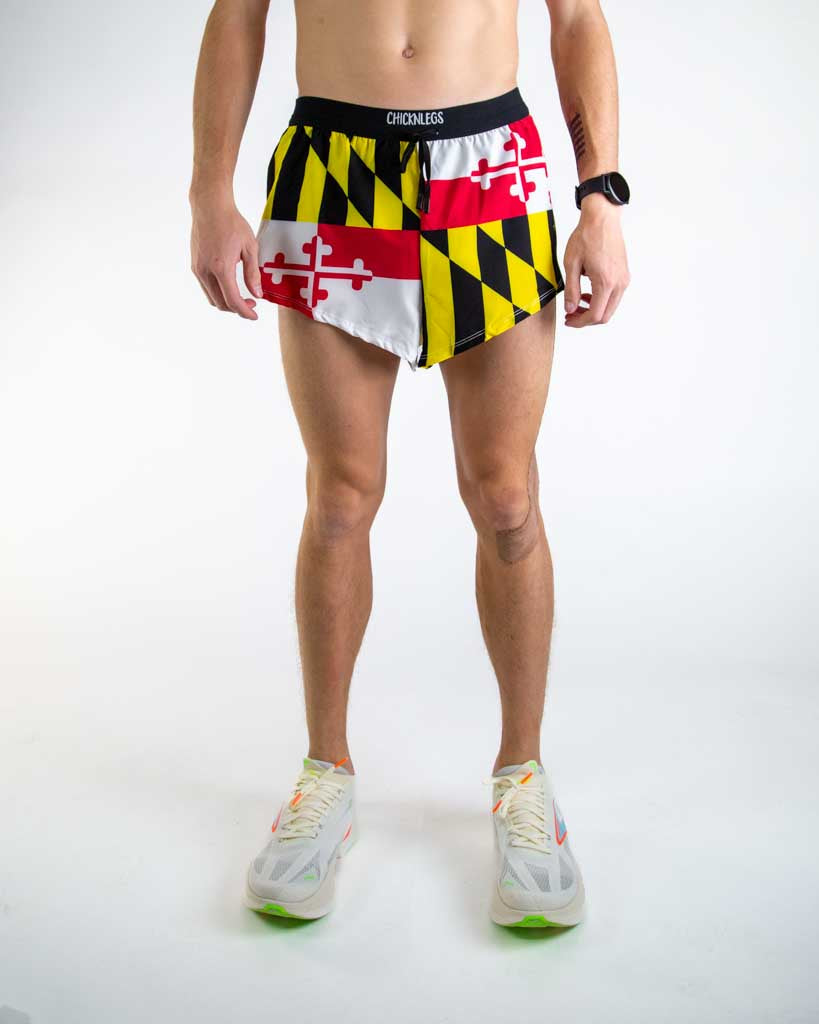 Men's Maryland Flag 2" DS Split Shorts